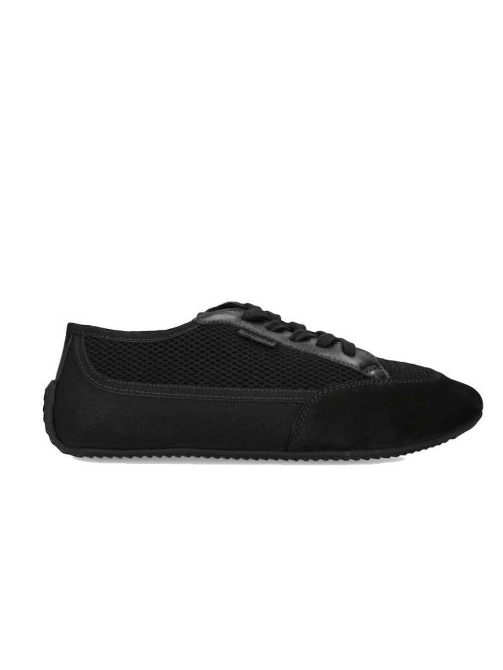 The Row - Bonnie Low Top Lace Up Sneakers - Black - Picture 2 of 8